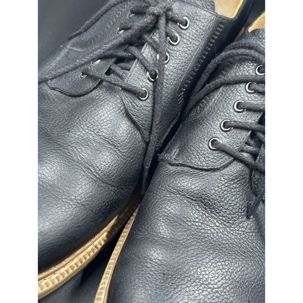 Timberland Mens Black Leather Waterproof Oxford Dress Shoes Lace Up Size 9.5 410